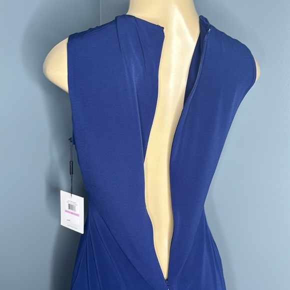 Calvin Klein blue woman dress size 6 sleeveles midi - Picture 6 of 6